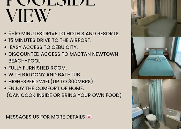 Apartment Mactan Newtown Poolside View Near Airport &